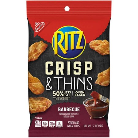 Ritz Nabisco Ritz Crisps BBQ Crackers 1.72 oz. Bags, PK12 05915
